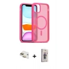 MARSİLYAN™- iPhone 11 Kılıf Siluet Minimal Prime - Siyah Bilvis 3D Cam Ekran Koruyucu + Pers Alüminyum Kamera Lens - GD