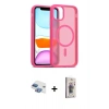MARSİLYAN™- iPhone 11 Kılıf Siluet Minimal Prime - Siyah Bilvis 3D Cam Ekran Koruyucu + Pers Alüminyum Kamera Lens - GI