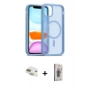 MARSİLYAN™- iPhone 11 Kılıf Siluet Minimal Prime - Siyah Bilvis 3D Cam Ekran Koruyucu + Pers Alüminyum Kamera Lens - GD
