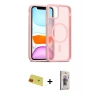 MARSİLYAN™- iPhone 11 Kılıf Siluet Minimal Prime - Siyah Bilvis 3D Cam Ekran Koruyucu + Rainbow Kamera Lens Koruma Cam - KI