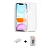 MARSİLYAN™- iPhone 11 Kılıf Siluet Minimal Prime - Siyah Bilvis 3D Cam Ekran Koruyucu + Renkli Kamera Lens Koruma Cam - PE