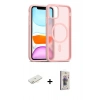 MARSİLYAN™- iPhone 11 Kılıf Siluet Minimal Prime - Siyah Bilvis 3D Cam Ekran Koruyucu + Renkli Kamera Lens Koruma Cam - SI