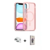 MARSİLYAN™- iPhone 11 Kılıf Siluet Minimal Prime - Siyah Bilvis 3D Cam Ekran Koruyucu + Pers Alüminyum Kamera Lens - YL