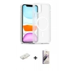 MARSİLYAN™- iPhone 11 Kılıf Siluet Minimal Prime - Siyah Bilvis 3D Mat Cam Ekran Koruyucu + Renkli Kamera Lens Koruma Cam - SI