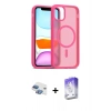MARSİLYAN™- iPhone 11 Kılıf Siluet Minimal Prime - Siyah Bilvis 5in1 3D Magic Cam Ekran Koruyucu + Pers Alüminyum Kamera Lens - GI