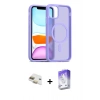 MARSİLYAN™- iPhone 11 Kılıf Siluet Minimal Prime - Siyah Bilvis 5in1 3D Magic Cam Ekran Koruyucu + Gold Pers Alüminyum Kamera Lens