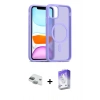 MARSİLYAN™- iPhone 11 Kılıf Siluet Minimal Prime - Siyah Bilvis 5in1 3D Magic Cam Ekran Koruyucu + Pers Alüminyum Kamera Lens - YL