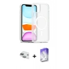 MARSİLYAN™- iPhone 11 Kılıf Siluet Minimal Prime - Siyah Bilvis 5in1 3D Magic Cam Ekran Koruyucu + Pers Alüminyum Kamera Lens - YL