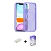 MARSİLYAN™- iPhone 11 Kılıf Siluet Minimal Prime - Siyah Bilvis 5in1 3D Magic Cam Ekran Koruyucu + Renkli Kamera Lens Koruma Cam - TU