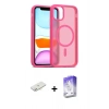 MARSİLYAN™- iPhone 11 Kılıf Siluet Minimal Prime - Siyah Bilvis 5in1 3D Magic Cam Ekran Koruyucu + Renkli Kamera Lens Koruma Cam - YL