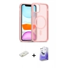 MARSİLYAN™- iPhone 11 Kılıf Siluet Minimal Prime - Siyah Bilvis 5in1 5D Magic Hayalet Cam Ekran Koruyucu + Renkli Kamera Lens Koruma Cam - TU