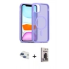 MARSİLYAN™- iPhone 11 Kılıf Siluet Minimal Prime - Siyah Bilvis Hayalet Cam Ekran Koruyucu + Pers Alüminyum Kamera Lens - LT