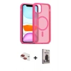 MARSİLYAN™- iPhone 11 Kılıf Siluet Minimal Prime - Siyah Bilvis Hayalet Cam Ekran Koruyucu + Pers Alüminyum Kamera Lens - KI