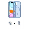 MARSİLYAN™- iPhone 11 Kılıf Siluet Minimal Prime - Siyah Joko Magic 5D Cam + Pers Alüminyum Kamera Lens - GI