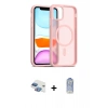 MARSİLYAN™- iPhone 11 Kılıf Siluet Minimal Prime - Siyah Joko Magic 5D Cam + Pers Alüminyum Kamera Lens - GI