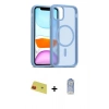 MARSİLYAN™- iPhone 11 Kılıf Siluet Minimal Prime - Siyah Joko Magic 5D Cam + Rainbow Kamera Lens Koruma Cam - KI