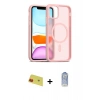 MARSİLYAN™- iPhone 11 Kılıf Siluet Minimal Prime - Siyah Joko Magic 5D Cam + Rainbow Kamera Lens Koruma Cam - KI
