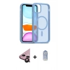 MARSİLYAN™- iPhone 11 Kılıf Siluet Minimal Prime - Siyah Joko Magic 5D Cam + Raze Metal Kamera Lens - SH