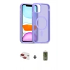 MARSİLYAN™- iPhone 11 Kılıf Siluet Minimal Prime - Siyah Joko Magic 5D Hayalet Cam + Pers Alüminyum Kamera Lens - KI