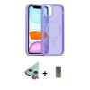 MARSİLYAN™- iPhone 11 Kılıf Siluet Minimal Prime - Siyah Joko Magic 5D Hayalet Cam + Raze Metal Kamera Lens - KI