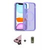 MARSİLYAN™- iPhone 11 Kılıf Siluet Minimal Prime - Siyah Joko Magic 5D Hayalet Cam + Raze Metal Kamera Lens - SH