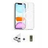 MARSİLYAN™- iPhone 11 Kılıf Siluet Minimal Prime - Siyah Joko Magic 5D Hayalet Cam + Raze Metal Kamera Lens - GS