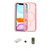 MARSİLYAN™- iPhone 11 Kılıf Siluet Minimal Prime - Siyah Joko Magic 5D Hayalet Cam + Renkli Kamera Lens Koruma Cam - TU