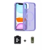 MARSİLYAN™- iPhone 11 Kılıf Siluet Minimal Prime - Siyah Joko Magic 5D Hayalet Cam + PVD Metal Kamera Lens - YL