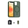 MARSİLYAN™- iPhone 11 Kılıf Siluet Minimal Prime - Siyah Joko Magic 5D Hayalet Cam + PVD Metal Kamera Lens - YL