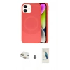 MARSİLYAN™- iPhone 11 Kılıf Ufuk Serisi - Şeffaf Pasifik Cam Ekran Koruyucu + Pers Alüminyum Kamera Lens - GD
