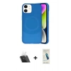 MARSİLYAN™- iPhone 11 Kılıf Ufuk Serisi - Şeffaf Pasifik Cam Ekran Koruyucu + Kamera Lens Koruma Cam - SF