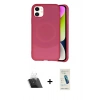 MARSİLYAN™- iPhone 11 Kılıf Ufuk Serisi - Şeffaf Pasifik Cam Ekran Koruyucu + Kamera Lens Koruma Cam - SF