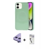 MARSİLYAN™- iPhone 11 Kılıf Ufuk Serisi - Şeffaf Uv Polymer Nano Ekran Koruyucu + Raze Metal Kamera Lens - MR