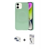 MARSİLYAN™- iPhone 11 Kılıf Ufuk Serisi - Şeffaf Uv Polymer Nano Ekran Koruyucu + Pers Alüminyum Kamera Lens - LT