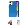 MARSİLYAN™- iPhone 11 Kılıf Ufuk Serisi - Şeffaf Uv Polymer Nano Ekran Koruyucu + Raze Metal Kamera Lens - SH
