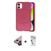 MARSİLYAN™- iPhone 11 Kılıf Ufuk Serisi - Şeffaf Uv Polymer Nano Ekran Koruyucu + Raze Metal Kamera Lens - SH