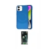 MARSİLYAN™- iPhone 11 Kılıf Ufuk Serisi - Siyah 360 Mat Full Body Arka Koruyucu