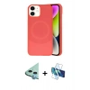 MARSİLYAN™- iPhone 11 Kılıf Ufuk Serisi - Siyah 3D Antistatik Seramik Nano Ekran Koruyucu + Raze Metal Kamera Lens - MI