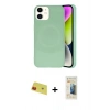 MARSİLYAN™- iPhone 11 Kılıf Ufuk Serisi - Siyah 6D Mat Seramik Hayalet Nano Ekran Koruyucu + Rainbow Kamera Lens Koruma Cam - KI