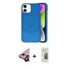 MARSİLYAN™- iPhone 11 Kılıf Ufuk Serisi - Siyah 6D Mat Seramik Hayalet Nano Ekran Koruyucu + Raze Metal Kamera Lens - SH