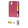 MARSİLYAN™- iPhone 11 Kılıf Ufuk Serisi - Siyah Bilvis 3D Cam Ekran Koruyucu + Rainbow Kamera Lens Koruma Cam - KI