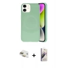 MARSİLYAN™- iPhone 11 Kılıf Ufuk Serisi - Siyah Bilvis 3D Mat Cam Ekran Koruyucu + Pers Alüminyum Kamera Lens - GD