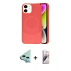 MARSİLYAN™- iPhone 11 Kılıf Ufuk Serisi - Siyah Bilvis 3D Mat Cam Ekran Koruyucu + Raze Metal Kamera Lens - MI
