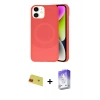 MARSİLYAN™- iPhone 11 Kılıf Ufuk Serisi - Siyah Bilvis 5in1 3D Magic Cam Ekran Koruyucu + Rainbow Kamera Lens Koruma Cam - KI
