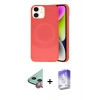 MARSİLYAN™- iPhone 11 Kılıf Ufuk Serisi - Siyah Bilvis 5in1 3D Magic Cam Ekran Koruyucu + Raze Metal Kamera Lens - KI