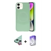 MARSİLYAN™- iPhone 11 Kılıf Ufuk Serisi - Siyah Bilvis 5in1 3D Magic Cam Ekran Koruyucu + Raze Metal Kamera Lens - KI