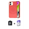 MARSİLYAN™- iPhone 11 Kılıf Ufuk Serisi - Siyah Bilvis 5in1 3D Magic Cam Ekran Koruyucu + PVD Metal Kamera Lens - MI