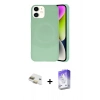 MARSİLYAN™- iPhone 11 Kılıf Ufuk Serisi - Siyah Bilvis 5in1 3D Magic Cam Ekran Koruyucu + Pers Alüminyum Kamera Lens - GD