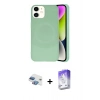 MARSİLYAN™- iPhone 11 Kılıf Ufuk Serisi - Siyah Bilvis 5in1 3D Magic Cam Ekran Koruyucu + Pers Alüminyum Kamera Lens - GI