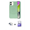 MARSİLYAN™- iPhone 11 Kılıf Ufuk Serisi - Siyah Bilvis 5in1 5D Magic Hayalet Cam Ekran Koruyucu + Pers Alüminyum Kamera Lens - LT